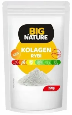 Рыбий коллаген, порошок, БАД Big Nature Fish Collagen, 100 г