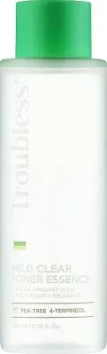 Тоник-эссенция для лица Troubless Mild Clear с чайным деревом, корой ивы и гиалуроновой кислотой, 200 мл