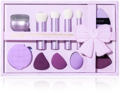 Набор для макияжа Jessup Luxury Purple Face Architect Collection, 11 предметов