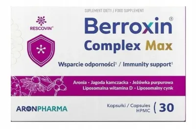 БАД для поддержания иммунитета, капсулы AronPharma Berroxin Complex Max, 30 шт