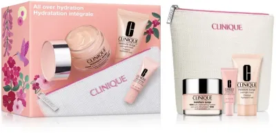 Clinique Moisture Surge Day and Night Moisture набор для лица увлажняющий: гель-крем 50 мл, ночная маска 30 мл, сыворотка 5 мл и косметичка
