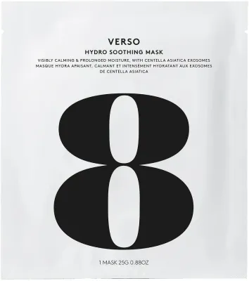 Verso N8 Hydro Soothing Mask маска для лица гидрогелевая успокаивающая, увлажняющая гидрогелевая маска из двух частей, 1 шт