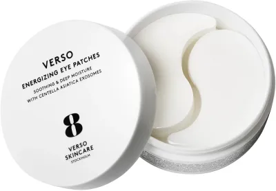 Verso N8 Energizing Eye Patches гидрогелевые патчи под глаза от отёков и тёмных кругов, с центеллой и бетаином, 60 шт