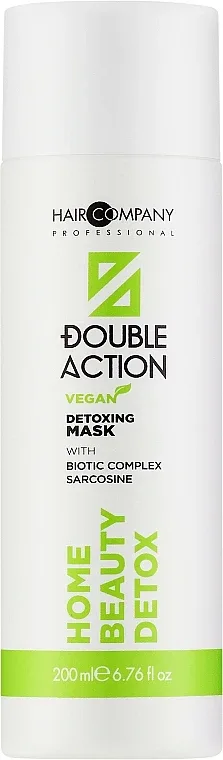Маска для волос Hair Company Double Action Detox Mask детокс, увлажняющая, 200 мл