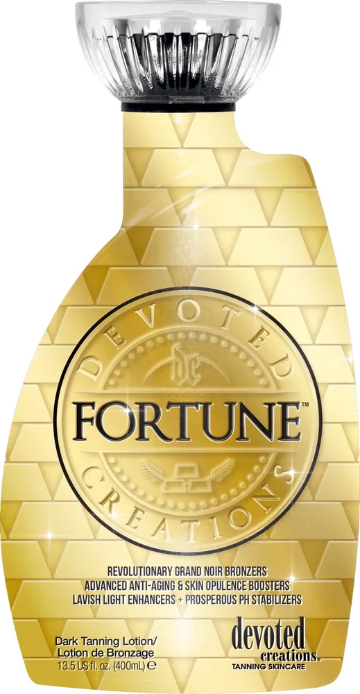 Devoted Creations Fortune Revolutionary Grand Noir Bronzing Lotion Anti-Aging System бронзирующий лосьон для солярия, 400 мл