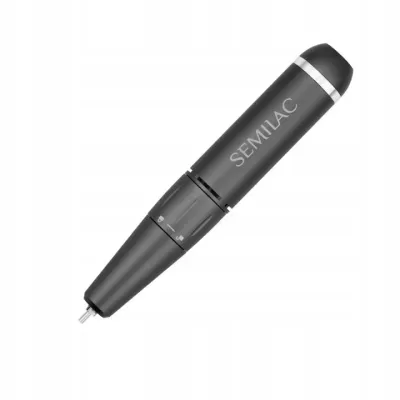 Фрезер для ногтей Semilac Mini Pen 12W Black, компактный, до 30 000 об/мин, чёрный, 1 шт