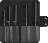 Набор расчёсок для волос XanitaliaPro Styling Z Grip Carbon Comb Set карбоновых, антистатических, 5 шт — фото 1