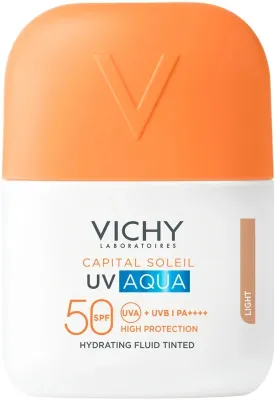 Vichy Capital Soleil UV Aqua Hydrating Fluid Tinted флюид солнцезащитный для лица с тоном увлажняющий SPF50 50 мл