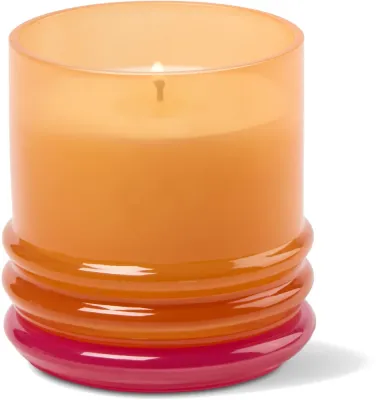 Свеча ароматическая Paddywax Infrared Mango Orange and Hot Pink Glass Candle в цветном стекле, 198 г