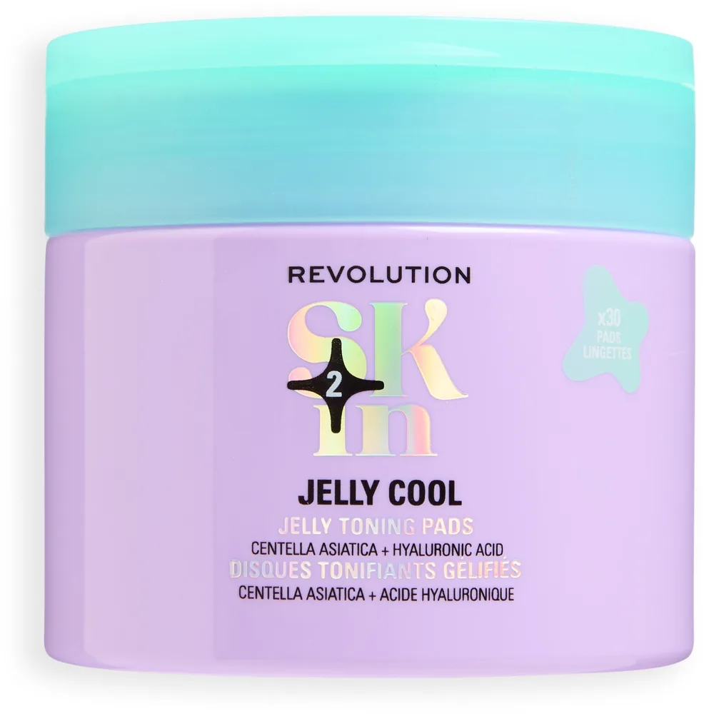 Подушечки для лица Revolution Skin Jelly Cool Jelly тонизирующие, с центеллой и церамидами, 30 шт
