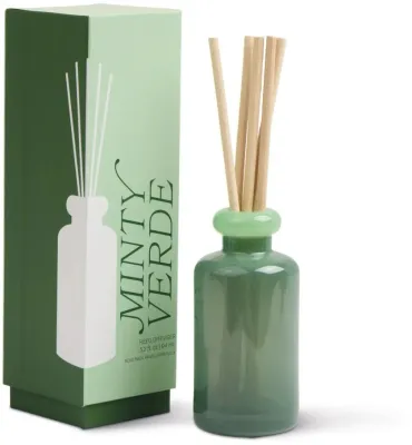 Ароматический диффузор Paddywax Stack Glass Minty Verde, мятный, зелёный, 94 мл