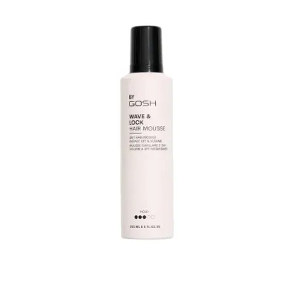 Пенка для объёма и фиксации волос Gosh Copenhagen Wave + Lock Hair Mousse, средней фиксации, 250 мл