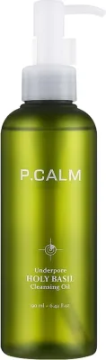 P.Calm UnderPore Holy Basil Cleansing Oil гидрофильное масло для умывания и снятия макияжа со священным базиликом 190 мл