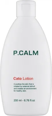 P.Calm Cato Lotion лосьон для лица и тела увлажняющий успокаивающий 200 мл, лосьон с церамидами и ниацинамидом для чувствительной кожи