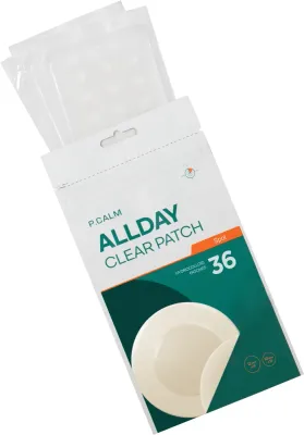 P.Calm All Day Clear Patch точечные гидрогелевые патчи для лица от несовершенств с центеллой и салициловой кислотой, корейская косметика, 36 шт