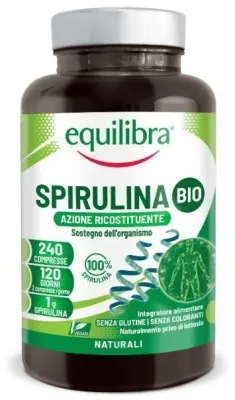 БАД Спирулина Equilibra Spirulina Bio, 240 шт