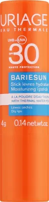 Uriage Bariesun Moisturizing Lipstick увлажняющий бальзам для губ в стике с солнцезащитным фильтром SPF 4 г, защита губ от солнца