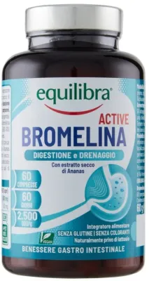 БАД Бромелаин Equilibra Bromelina Active, 60 шт