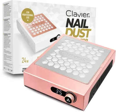 Пылесборник для маникюра Clavier Nail Dust V8700 Rose Gold, 24 Вт, 3800 об/мин, розовое золото