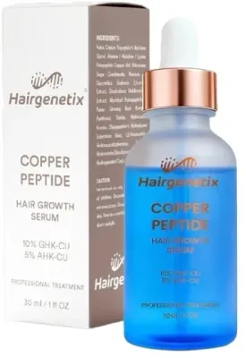 Сыворотка для кожи головы Hairgenetix Copper Peptide Hair Growth Serum с пептидами меди, лёгкая, 30 мл