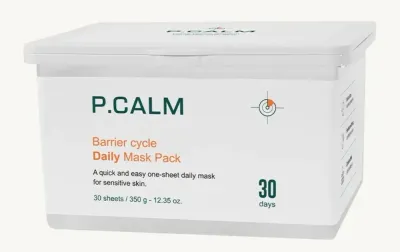 Набор масок для лица P.Calmn Barrier cycle Daily Mask Pack для укрепления защитного барьера кожи, 30 шт