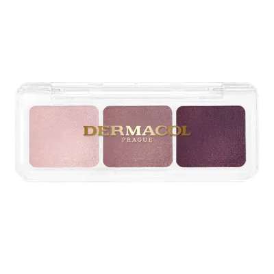Палетка теней для век Dermacol Trio Eyeshadow Palette, 3 оттенка, матовые и блестящие, 4,2 г, оттенок 2 - Starry Night