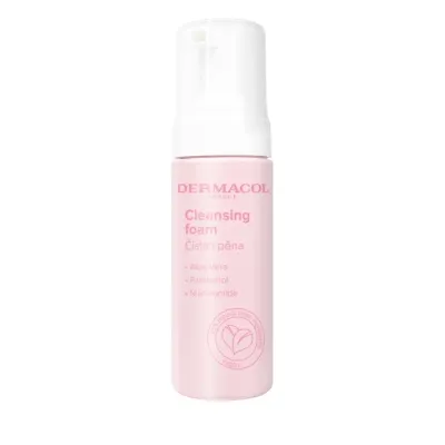 Dermacol Cleansing Foam пенка для умывания лица очищающая, для чувствительной кожи, с алоэ и пантенолом 150 мл