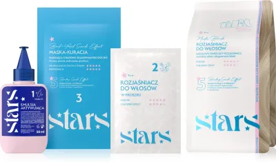 Stars from The Stars Stars Nordic Blonde - Набор для осветления волос Stars Nordic Blonde, 7 предметов: пудра 25 г, эмульсия 50 мл, маска 40 мл