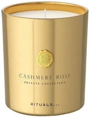 Свеча ароматическая Rituals Private Collection Cashmere Rose с цветочным ароматом, 360 г