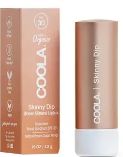 Бальзам для губ Coola Mineral Liplux SPF30 минеральный, с маслом монгонго, 4,2 г, оттенок Skinny Dip
