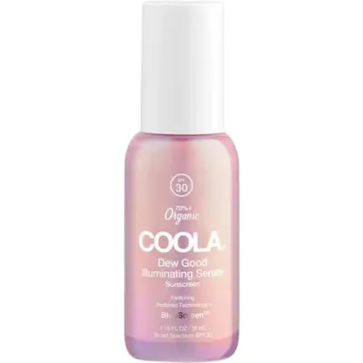 Coola Dew Good Illuminating Serum Sunscreen сыворотка для лица солнцезащитная сияющая SPF30 30 мл с пробиотиками