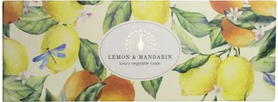 Набор мыла The English Soap Company Heritage Triple Soap Gift Box, лимон и мандарин, 3 мыла по 100 г