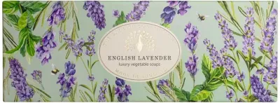 The English Soap Company Heritage English Lavender набор мыла с ароматом лаванды в подарочной коробке 3 x 100 г