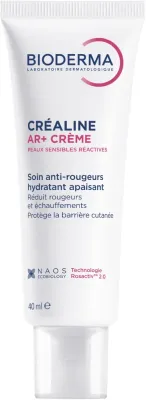 Крем для лица Bioderma Crealine AR+ Creme Anti-Redness Care, успокаивающий, уменьшающий покраснения
