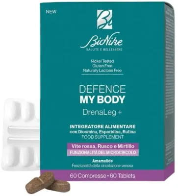БАД для микроциркуляции BioNike Defence My Body Drenaleg+, 60 шт