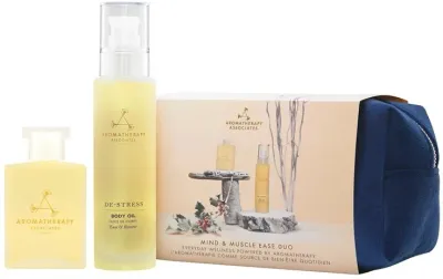 Набор для тела Aromatherapy Associates масло для ванны и масло для тела с эфирными маслами и арникой уценка 55+100 мл