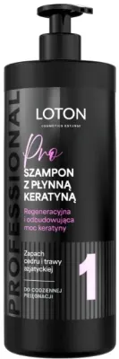 Шампунь для волос Loton Pro Shampoo With Liquid Keratin, с жидким кератином, 1000 мл