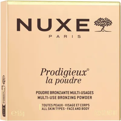 Пудра бронзирующая для лица и тела NUXE Prodigieux Multi-use Bronzing Powder, эффект естественного загара, 9,5 г