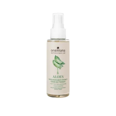Orientana Aloe Smoothing and Soothing Facial Tonic успокаивающий тоник для лица с алоэ и ниацинамидом 100 мл, для сухой и чувствительной кожи