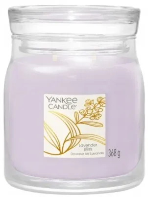 Свеча ароматическая Yankee Candle Lavender Bliss, с нотами орхидеи, лаванды и кедра, 37 г