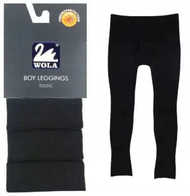 Леггинсы для мальчиков Wola Boy Leggings Basic, чёрные