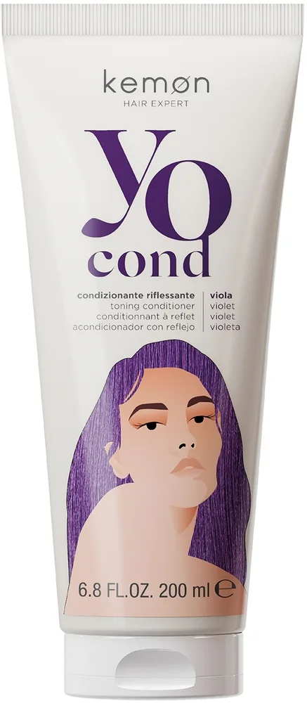 Тонирующий кондиционер для волос Kemon Yo Cond Toning Conditioner, 200 мл, оттенок Violet