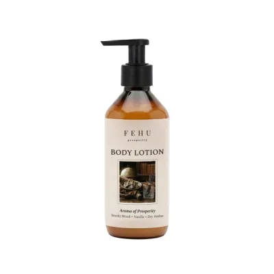 Fehu Aroma of Prosperity бальзам для тела 250 мл, увлажняющий, аромат дымного дерева, ванили и амбры, для рук, ног и тела