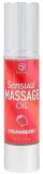 Масло для массажа тела Secret Play Sensual Massage Oil Клубника увлажняющее 50 мл — фото 1