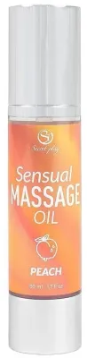 Масло для массажа тела Secret Play Sensual Massage Oil Персик увлажняющее 50 мл