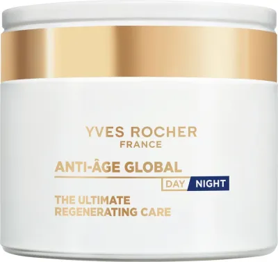 Yves Rocher Anti-Age Global The Ultimate Regenerating Care крем для лица против морщин дневной и ночной и ночная маска 75 мл, восстанавливающий уход