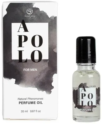Масло парфюмированное Secret Play Apolo с феромонами, мужское, древесный аромат, 20 мл