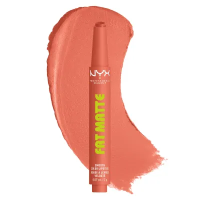 Помада для губ NYX Professional Makeup Fat Matte Smooth Color матовая кремовая в стике с кнопкой, 2 г, оттенок 02 - Cashmere Cutie