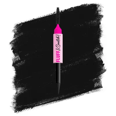 Карандаш для бровей NYX Professional Makeup Fluff Snatch пудровый, со встроенным спонжем, 1 г, оттенок 08 - Black