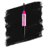 Карандаш для бровей NYX Professional Makeup Fluff Snatch пудровый, со встроенным спонжем, 1 г, оттенок 08 - Black — фото 1